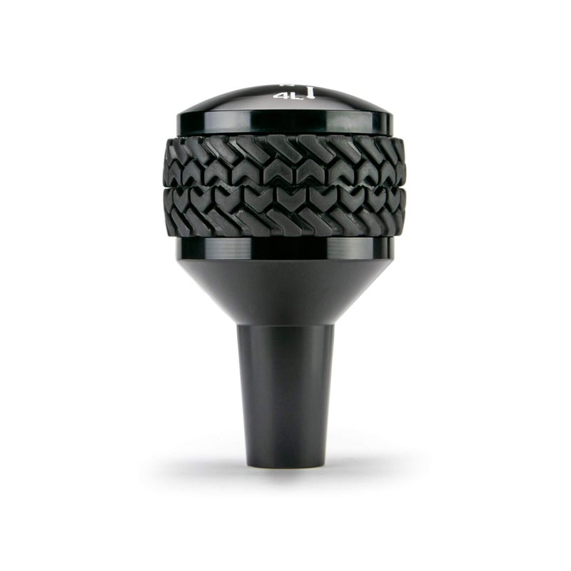 DV8 Offroad Replacement Shift Knob fits 2007-2018 Wrangler JK | 4WD Shifter | Billet Aluminum Construction | Rubber Tire Tread Grip - Image 3